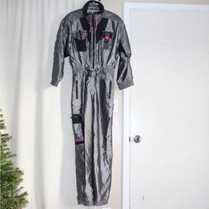 Vintage Silver Ski Suit